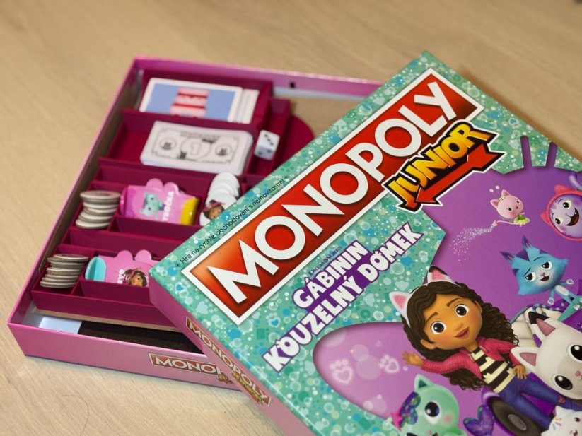 Insert organizér pro Monopoly Junior – Gábinin kouzelný domek (Gabby's Dollhouse)