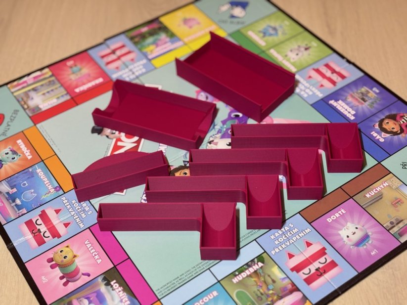 Insert organizér pro Monopoly Junior – Gábinin kouzelný domek (Gabby's Dollhouse)